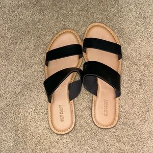 Old Navy Women's Black Slide Sandals